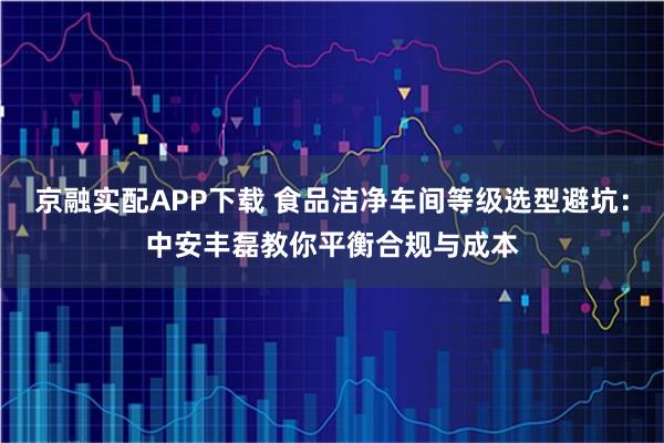 京融实配APP下载 食品洁净车间等级选型避坑：中安丰磊教你平衡合规与成本